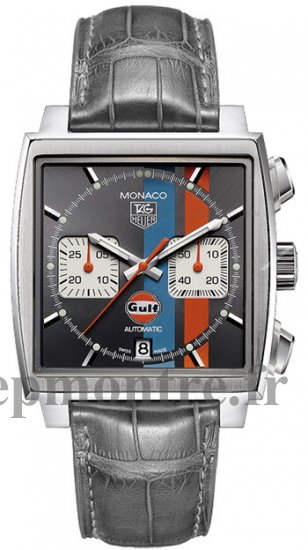 Réplique Tag Heuer Monaco Vintage Calibre 12 Chronographe Gulf CAW2113.FC6250 - Cliquez sur l'image pour la fermer