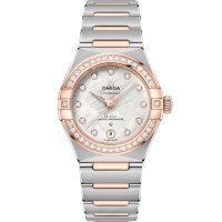 Omega Constellation Manhattan 29 Co-Axial Master Chronometer Acier inoxydable Or Sedna Diamant Argent 131.25.29.20.99.001