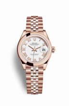 Réplique montre Rolex Datejust 28 Everose 279165 m279165-0022