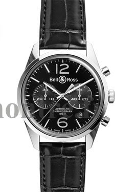 Réplique Bell & Ross Vintage Chronographe BR126 Officer Noir - Cliquez sur l'image pour la fermer