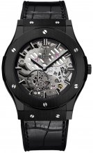 Réplique Hublot Classic Fusion Ultra-Thin All Black Skeleton Montre 515.CM.0140.LR
