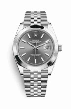 Réplique montre Rolex Datejust 41 126300 Rhodium fonce Cadran AB015212/BF26/154A