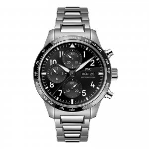 IWC Pilot Performance Chronographe 41 mm AMG Copie montre pour homme Titane noir IW388304