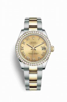 Réplique montre Rolex Datejust 31 Jaune Roles jaune 18 ct 178383 m178383-0023