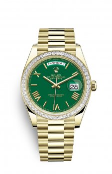 Replique Montre Rolex Day-Date 40 18 ct Jaune Or and Diamants M228398TBR-0039