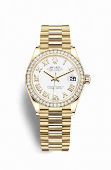 Réplique montre Rolex Datejust 31 jaune 278288RBR m278288rbr-0009