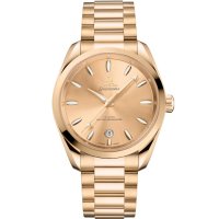 Omega Seamaster Aqua Terra 150M Master Chronometer 38 bracelet or champagne Moonshine 220.50.38.20.08.001