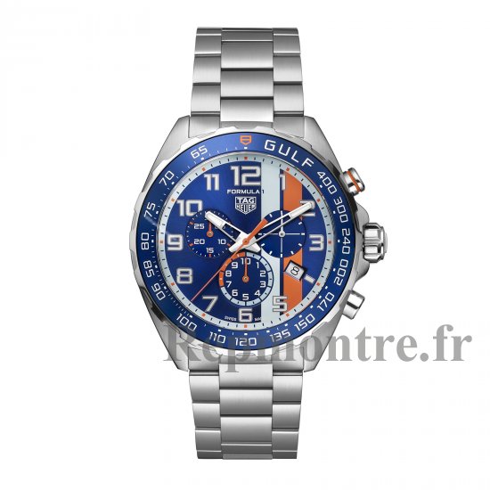 TAG Heuer Formule 1 Chronographe X Gulf 43 mm Copie montre pour homme CAZ101AT.BA0842 - Cliquez sur l'image pour la fermer