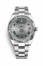 Réplique de montre Rolex Datejust 41 blanc Roles blanc 126334 m126334-0021