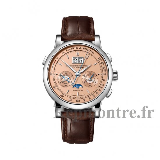 Replique A. LANGE & Sohne DATOGRAPH PERPETUAL TOURBILLON 18 carats Blanc Or 740.056 - Cliquez sur l'image pour la fermer