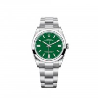 Copie Rolex Oyster Perpetual 36 Bracelet Oyster Cadran Vert M126000-0005