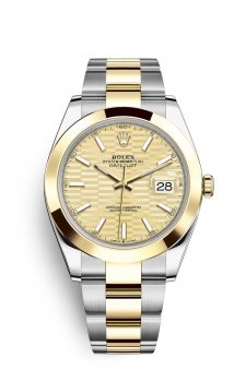 Replique Montre Rolex Datejust 41 OysterAcier and Jaune Or M126303-0021