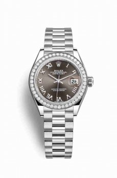 Réplique montre Rolex Datejust 28 279136RBR Gris fonce Cadran m279136rbr-0010