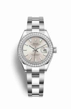 Réplique montre Rolex Datejust 28 Blanc Role blanc 279384RBR m279384rbr-0008