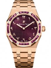 Audemars Piguet Royal Oak 67656 Quartz Or Rose Grenats Violets Arabe Oriental 67656OR.GR.1261OR.01