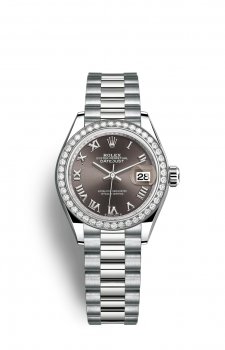 Replique Rolex Dame-Datejust 18 ct Blanc Or 28mm M279139RBR-0010