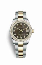 Réplique montre Rolex Datejust 31 Jaune Roles jaune 18 ct 178383 m178383-0021