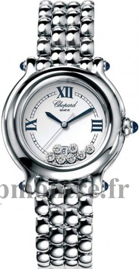 Chopard Happy Sport Classic Round Quartz 32mm Dames Réplique Montre 278236-3005 - Cliquez sur l'image pour la fermer