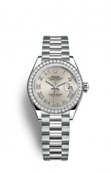 Replique Rolex Dame-Datejust 18 ct Blanc Or M279139RBR-0007