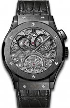 Réplique Hublot Classic Fusion Tourbillon Skeleton All Black 45mm 506.CM.0140.LR