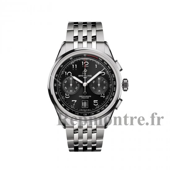 Breitling Premier B01 Chronographe 42 mm Copie montre pour homme Acier inoxydable noir AB0145221B1A1 - Cliquez sur l'image pour la fermer