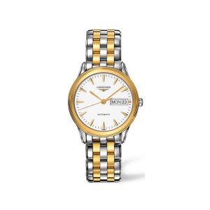 Réplique Longines Flagship Blanc Cadran Hommes Quartz Montre L4.799.3.22.7