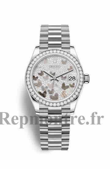 Réplique montre Rolex Datejust 31 blanc 278289RBR de nacre papillon Cadran m278289rbr-0008 - Cliquez sur l'image pour la fermer