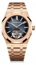 Copie de Audemars Piguet Royal Oak Tourbillon Volant Automatique Or Rose 41mm Bleue 26730OR.OO.1320OR.01