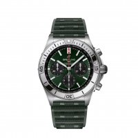 Breitling Chronomat B01 42 Acier inoxydable Caoutchouc vert AB0134101L2S1