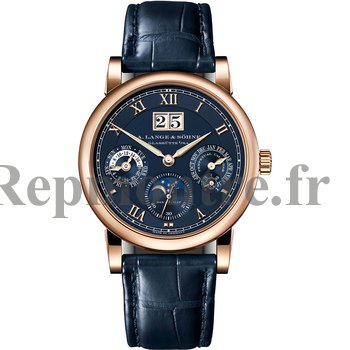 Replique A. Lange & Sohne Langematik Perpetual Limited Anniversary Blue Edition 310.037 - Cliquez sur l'image pour la fermer