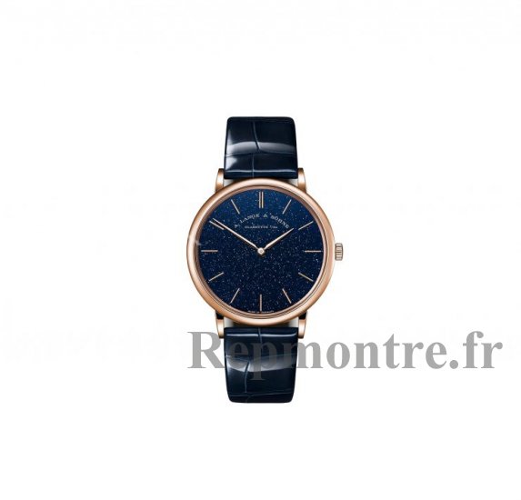 Replique A. Lange & Sohne Saxonia Thin Blue Gold Flux Dial and Pink Gold case 211.088 - Cliquez sur l'image pour la fermer