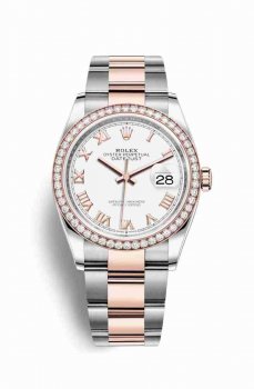 Réplique montre Rolex Datejust 36 Everose Roles 18 ct Everose 126281RBR m126281rbr-0004