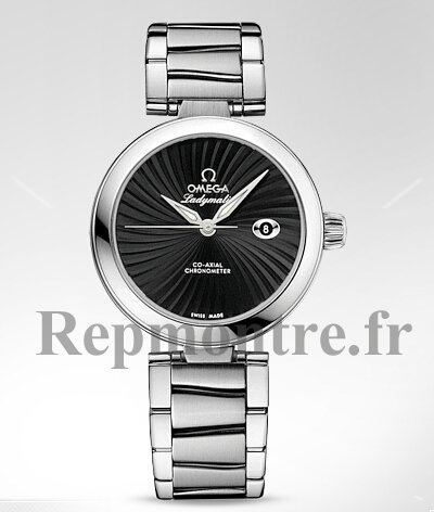 Réplique Omega De Ville Damesmatic Automatique Noir Dial Steel Montre 425.30.34.20.01.001 - Cliquez sur l'image pour la fermer