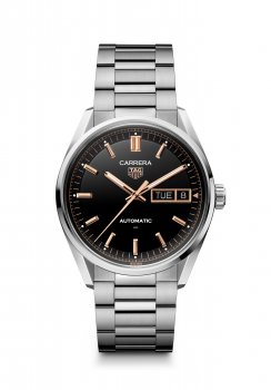 TAG Heuer Carrera Day Date Bracelet en acier inoxydable noir WDA2111.BA0043
