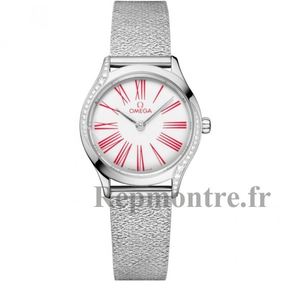 Bracelet Omega Mini Tresor Quartz 26 en acier inoxydable et email blanc diamante 428.15.26.60.04.003 - Cliquez sur l'image pour la fermer