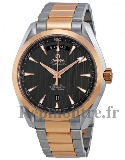 Réplique Omega Aqua Terra Marron Cadran Acier et 18kt Rose Or Automatique 231.20.42.22.06.001 - Cliquez sur l'image pour la fermer