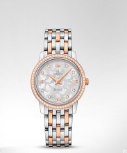 Réplique Omega De Ville Prestige Butterfly Quartz 27.4mm Montre 424.25.27.60.52.001