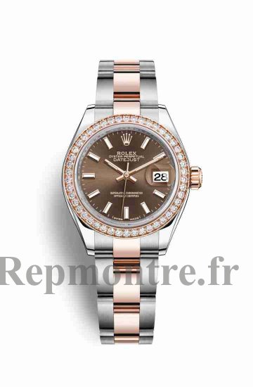 Réplique montre Rolex Datejust 28 Everose Roles 18 ct Everose 279381RBR m279381rbr-0018 - Cliquez sur l'image pour la fermer