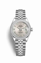 Réplique montre Rolex Datejust 28 Blanc Role blanc 279384RBR m279384rbr-0009
