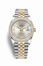 Réplique montre Rolex Datejust 36 Jaune Roles jaune 18 ct 126283RBR UB2010121B1S1