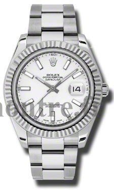 Réplique Rolex Datejust II 41mm Acier Et Or blanc 116334 - Cliquez sur l'image pour la fermer