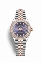 Réplique montre Rolex Datejust 28 Everose Roles 18 ct Everose 279381RBR m279381rbr-0015