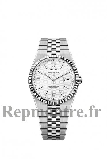 Rolex Land-Dweller 36 Acier Oyster - Or blanc Platine Jubilee 127334-0001 - Cliquez sur l'image pour la fermer