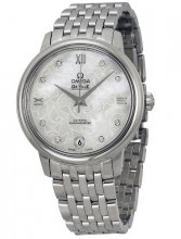 Réplique Omega De Ville Prestige Automatique Blanc Mere de perle Diamant 424.10.33.20.55.001