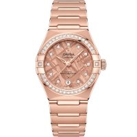 Omega Constellation Manhattan 29mm 131.55.29.20.99.006 Co-Axial Master Chronometer Or Sedna Diamant Meteorite Sedna
