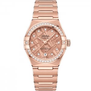 Omega Constellation Manhattan 29mm 131.55.29.20.99.006 Co-Axial Master Chronometer Or Sedna Diamant Meteorite Sedna