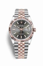 Réplique montre Rolex Datejust 36 Everose Roles 18 ct Everose 126231 m126231-0013