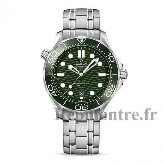 Omega Seamaster Diver 300m Co-Axial Master Chronometer 42mm Replique montre homme Vert O21030422010001 - Cliquez sur l'image pour la fermer