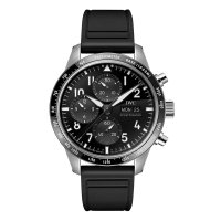 IWC Pilot Performance Chronographe 41 mm AMG Copie montre pour homme Caoutchouc noir IW388305