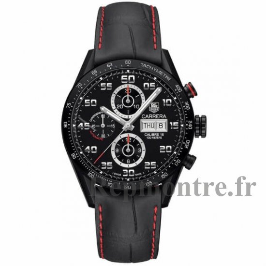 AAA Réplique Montre TAG Heuer Calibre 16 Automatique Chronographe 41mm Carrera CBM2110.FC6454 - Cliquez sur l'image pour la fermer